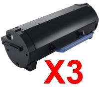 Value Pack-3 Compatible Dell B2360 B3460 B3465 Toner Cartridge High Yield